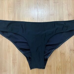 Rip Curl Black Ruched Bikini Bottom